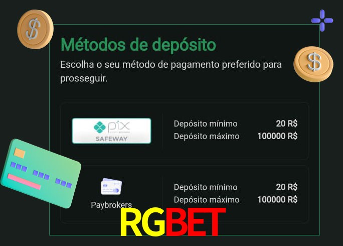 O cassino RGBETbet oferece uma grande variedade de métodos de pagamento